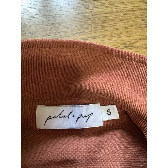 Petal + Pup Women's Long Sleeve Button Down Tunic Top Size‎ Small Cotton Blend - Picture 3 of 11